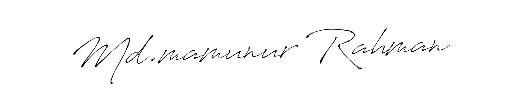 Make a short Md.mamunur Rahman signature style. Manage your documents anywhere anytime using Antro_Vectra. Create and add eSignatures, submit forms, share and send files easily. Md.mamunur Rahman signature style 6 images and pictures png