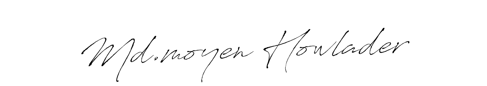 The best way (Antro_Vectra) to make a short signature is to pick only two or three words in your name. The name Md.moyen Howlader include a total of six letters. For converting this name. Md.moyen Howlader signature style 6 images and pictures png