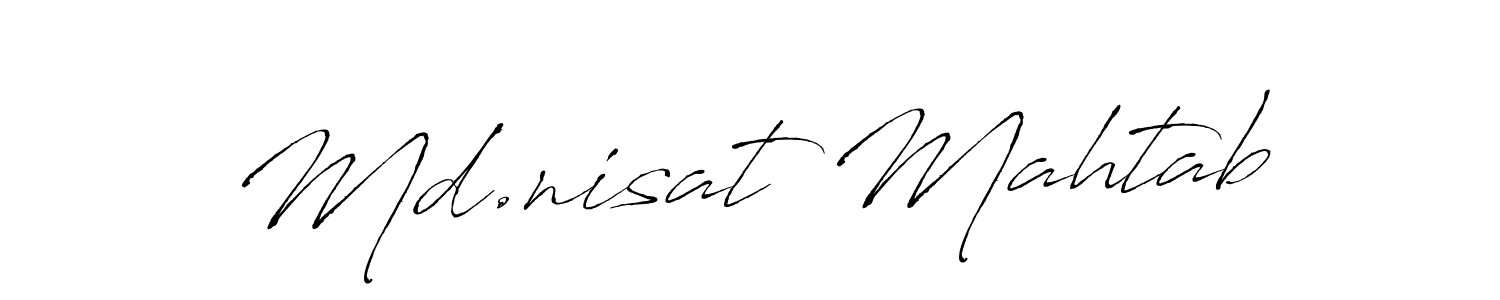 Make a beautiful signature design for name Md.nisat Mahtab. Use this online signature maker to create a handwritten signature for free. Md.nisat Mahtab signature style 6 images and pictures png