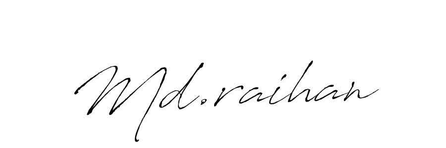 Make a beautiful signature design for name Md.raihan. Use this online signature maker to create a handwritten signature for free. Md.raihan signature style 6 images and pictures png