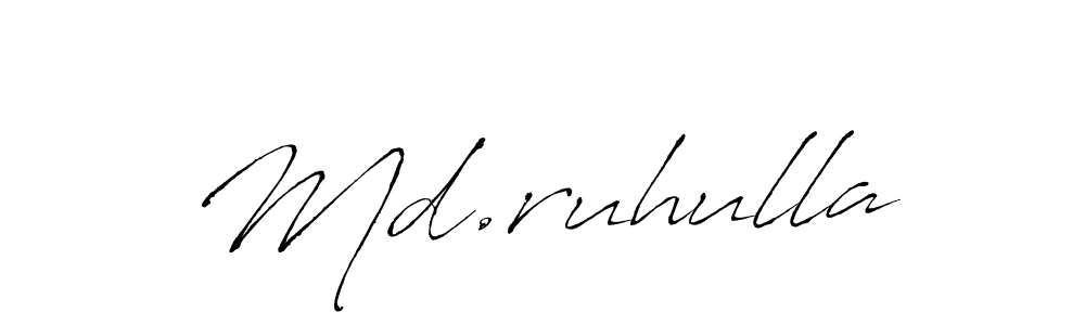 Make a beautiful signature design for name Md.ruhulla. Use this online signature maker to create a handwritten signature for free. Md.ruhulla signature style 6 images and pictures png