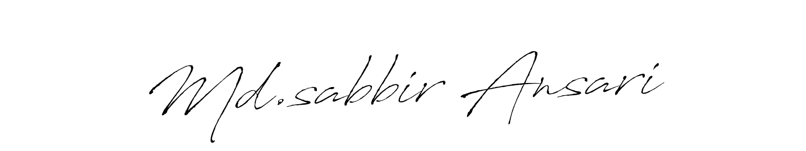 Also we have Md.sabbir Ansari name is the best signature style. Create professional handwritten signature collection using Antro_Vectra autograph style. Md.sabbir Ansari signature style 6 images and pictures png