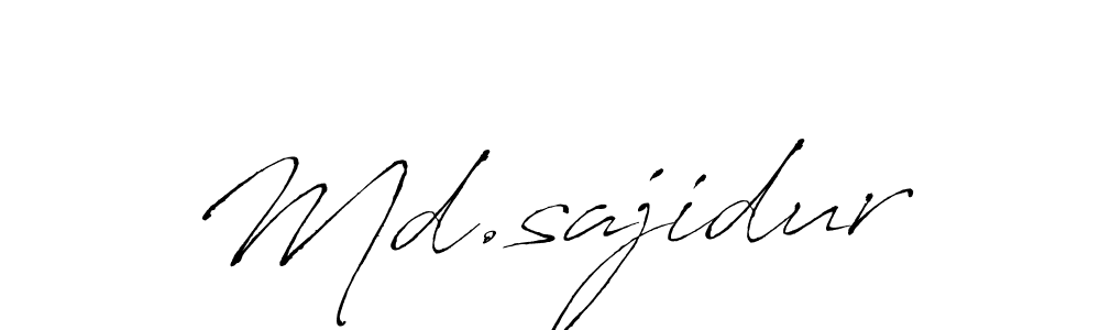 How to Draw Md.sajidur signature style? Antro_Vectra is a latest design signature styles for name Md.sajidur. Md.sajidur signature style 6 images and pictures png