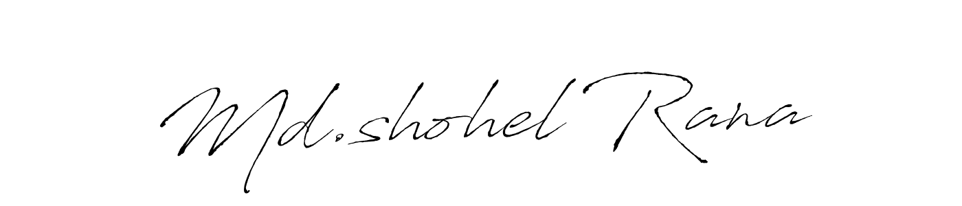 Use a signature maker to create a handwritten signature online. With this signature software, you can design (Antro_Vectra) your own signature for name Md.shohel Rana. Md.shohel Rana signature style 6 images and pictures png