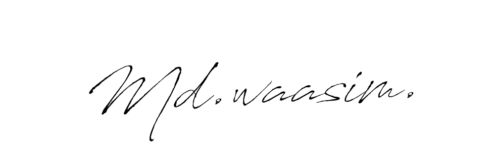 Design your own signature with our free online signature maker. With this signature software, you can create a handwritten (Antro_Vectra) signature for name Md.waasim.. Md.waasim. signature style 6 images and pictures png