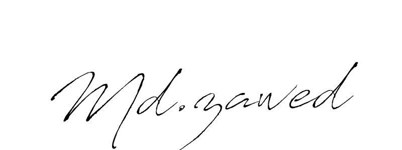 Md.zawed stylish signature style. Best Handwritten Sign (Antro_Vectra) for my name. Handwritten Signature Collection Ideas for my name Md.zawed. Md.zawed signature style 6 images and pictures png