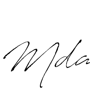 Make a beautiful signature design for name Mda. With this signature (Antro_Vectra) style, you can create a handwritten signature for free. Mda signature style 6 images and pictures png