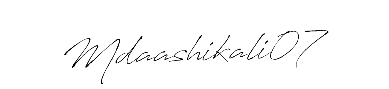 This is the best signature style for the Mdaashikali07 name. Also you like these signature font (Antro_Vectra). Mix name signature. Mdaashikali07 signature style 6 images and pictures png