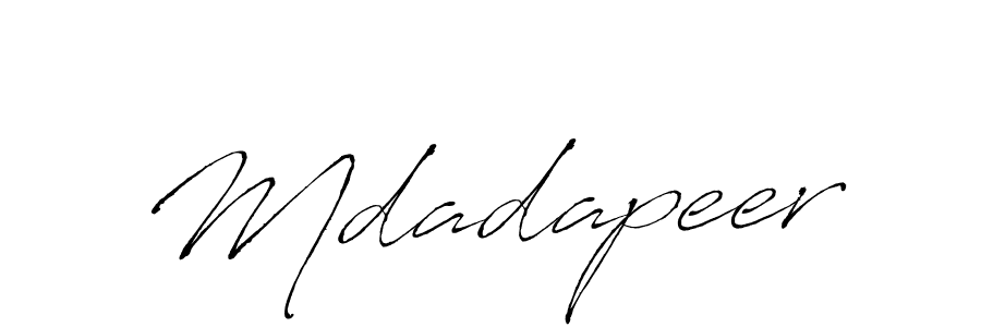 Use a signature maker to create a handwritten signature online. With this signature software, you can design (Antro_Vectra) your own signature for name Mdadapeer. Mdadapeer signature style 6 images and pictures png