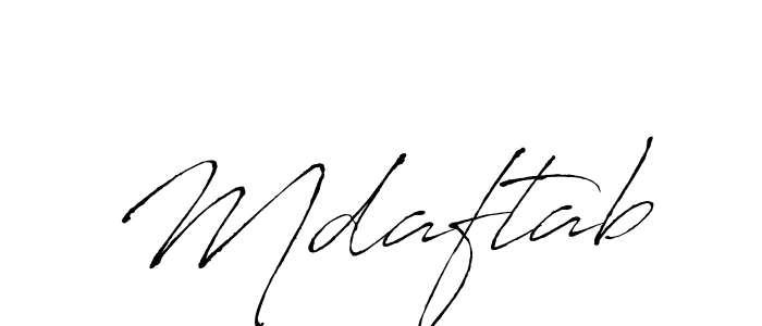 Also You can easily find your signature by using the search form. We will create Mdaftab name handwritten signature images for you free of cost using Antro_Vectra sign style. Mdaftab signature style 6 images and pictures png