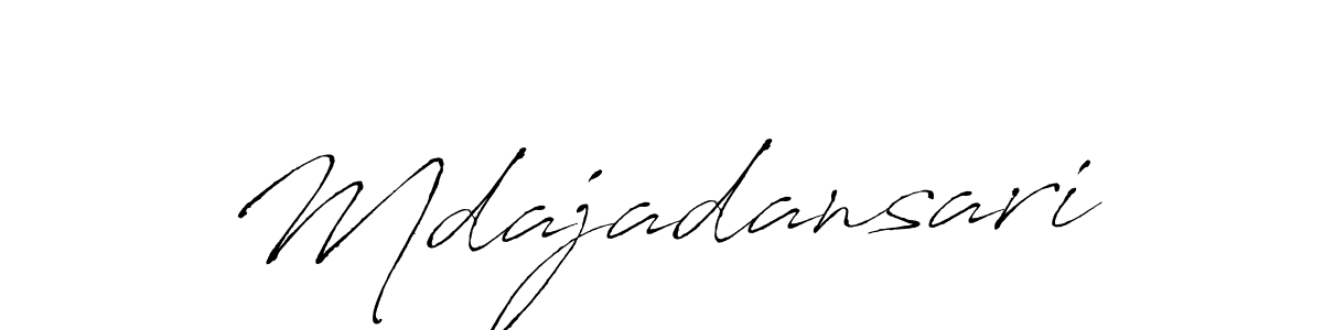 Also You can easily find your signature by using the search form. We will create Mdajadansari name handwritten signature images for you free of cost using Antro_Vectra sign style. Mdajadansari signature style 6 images and pictures png