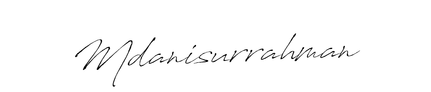 It looks lik you need a new signature style for name Mdanisurrahman. Design unique handwritten (Antro_Vectra) signature with our free signature maker in just a few clicks. Mdanisurrahman signature style 6 images and pictures png