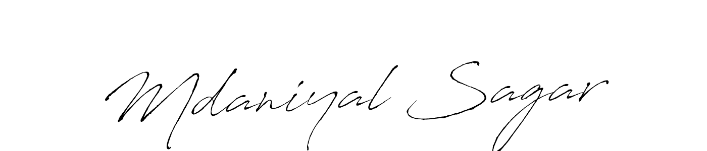 Use a signature maker to create a handwritten signature online. With this signature software, you can design (Antro_Vectra) your own signature for name Mdaniyal Sagar. Mdaniyal Sagar signature style 6 images and pictures png