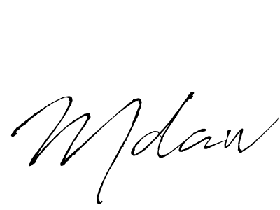 How to make Mdaw signature? Antro_Vectra is a professional autograph style. Create handwritten signature for Mdaw name. Mdaw signature style 6 images and pictures png