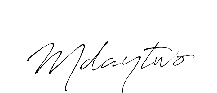 Create a beautiful signature design for name Mdaytwo. With this signature (Antro_Vectra) fonts, you can make a handwritten signature for free. Mdaytwo signature style 6 images and pictures png