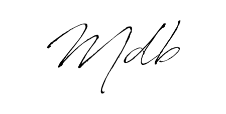 It looks like you need a new signature style for name Mdb. Design unique handwritten (Antro_Vectra) signature with our free signature maker in just a few clicks. Mdb signature style 6 images and pictures png