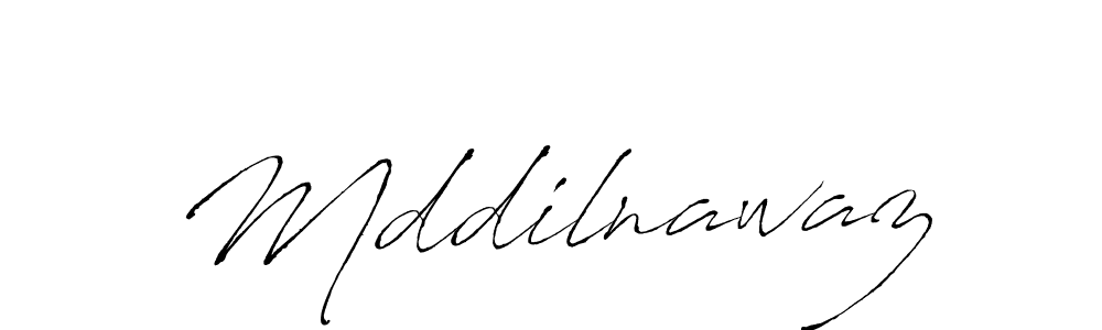 Create a beautiful signature design for name Mddilnawaz. With this signature (Antro_Vectra) fonts, you can make a handwritten signature for free. Mddilnawaz signature style 6 images and pictures png