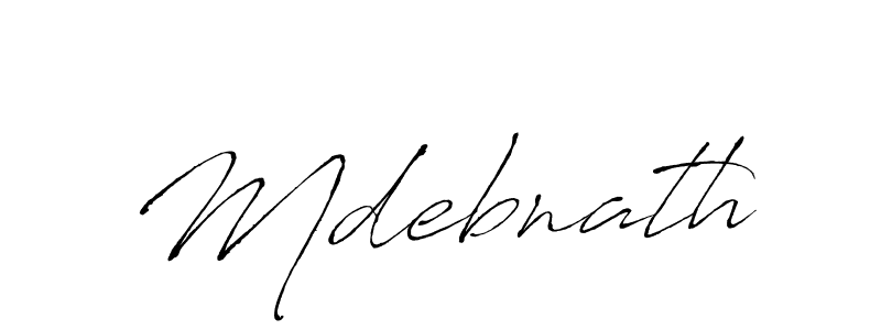 Design your own signature with our free online signature maker. With this signature software, you can create a handwritten (Antro_Vectra) signature for name Mdebnath. Mdebnath signature style 6 images and pictures png