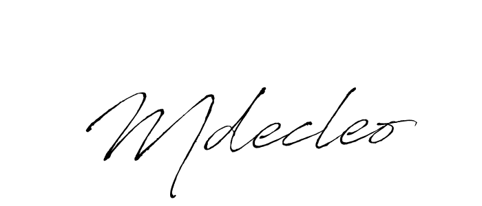 Also You can easily find your signature by using the search form. We will create Mdecleo name handwritten signature images for you free of cost using Antro_Vectra sign style. Mdecleo signature style 6 images and pictures png