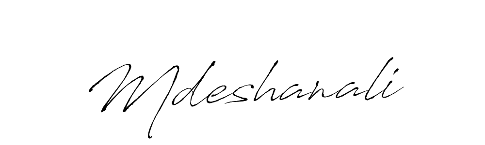 How to make Mdeshanali signature? Antro_Vectra is a professional autograph style. Create handwritten signature for Mdeshanali name. Mdeshanali signature style 6 images and pictures png