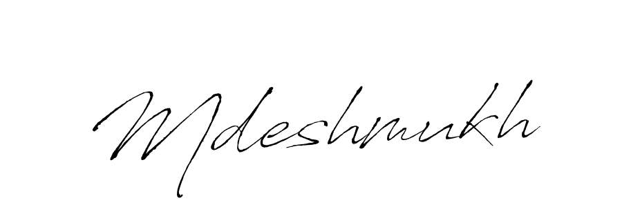 Make a beautiful signature design for name Mdeshmukh. With this signature (Antro_Vectra) style, you can create a handwritten signature for free. Mdeshmukh signature style 6 images and pictures png