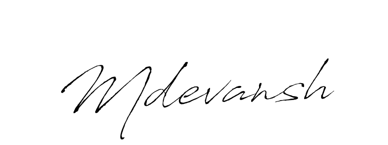 Make a beautiful signature design for name Mdevansh. Use this online signature maker to create a handwritten signature for free. Mdevansh signature style 6 images and pictures png