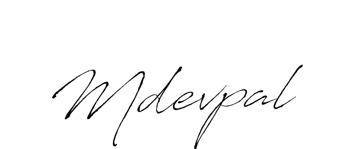 Antro_Vectra is a professional signature style that is perfect for those who want to add a touch of class to their signature. It is also a great choice for those who want to make their signature more unique. Get Mdevpal name to fancy signature for free. Mdevpal signature style 6 images and pictures png
