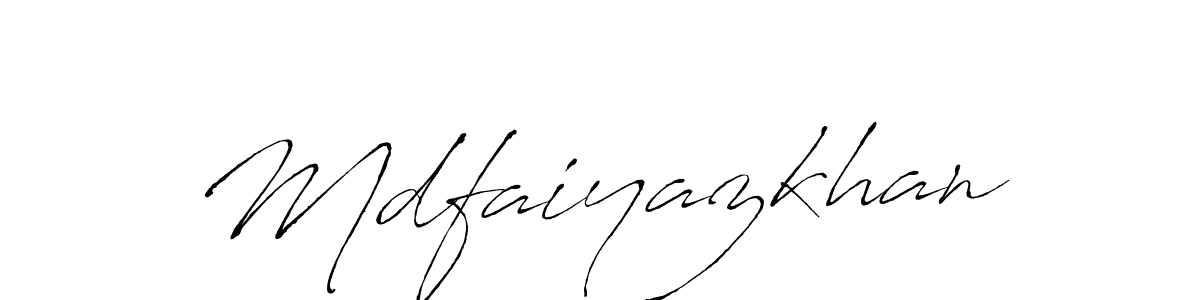 Design your own signature with our free online signature maker. With this signature software, you can create a handwritten (Antro_Vectra) signature for name Mdfaiyazkhan. Mdfaiyazkhan signature style 6 images and pictures png