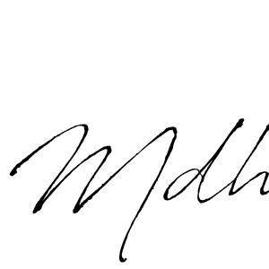 if you are searching for the best signature style for your name Mdh. so please give up your signature search. here we have designed multiple signature styles  using Antro_Vectra. Mdh signature style 6 images and pictures png