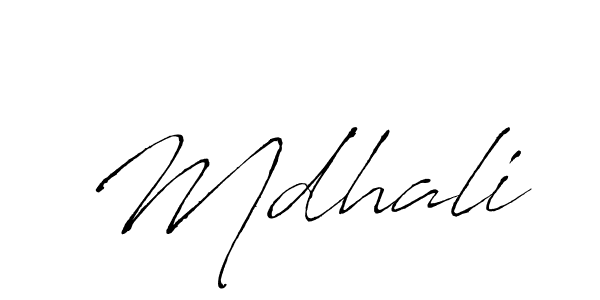 Mdhali stylish signature style. Best Handwritten Sign (Antro_Vectra) for my name. Handwritten Signature Collection Ideas for my name Mdhali. Mdhali signature style 6 images and pictures png