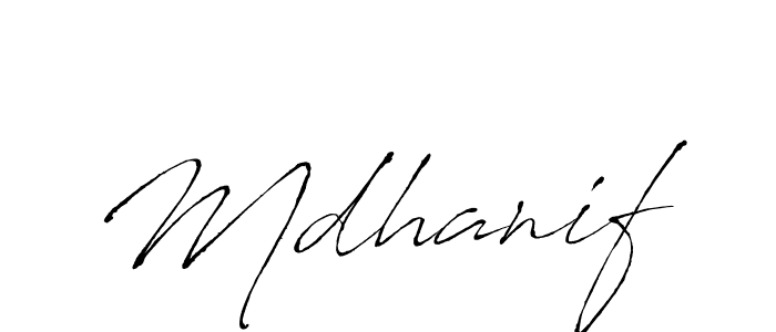 Make a beautiful signature design for name Mdhanif. Use this online signature maker to create a handwritten signature for free. Mdhanif signature style 6 images and pictures png