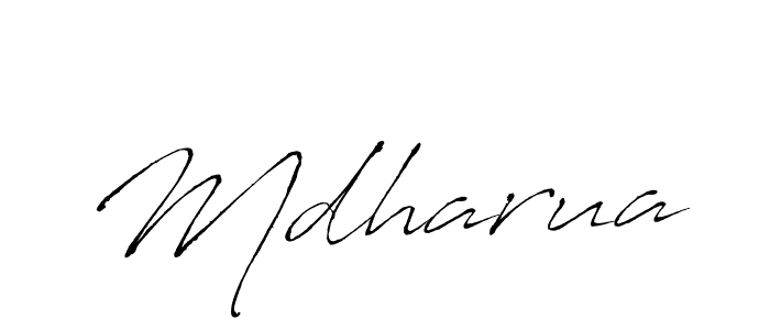 Make a beautiful signature design for name Mdharua. Use this online signature maker to create a handwritten signature for free. Mdharua signature style 6 images and pictures png