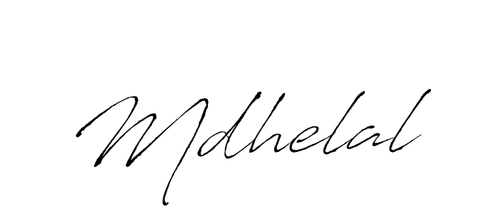 You should practise on your own different ways (Antro_Vectra) to write your name (Mdhelal) in signature. don't let someone else do it for you. Mdhelal signature style 6 images and pictures png