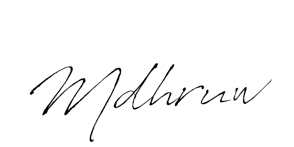 It looks lik you need a new signature style for name Mdhruw. Design unique handwritten (Antro_Vectra) signature with our free signature maker in just a few clicks. Mdhruw signature style 6 images and pictures png