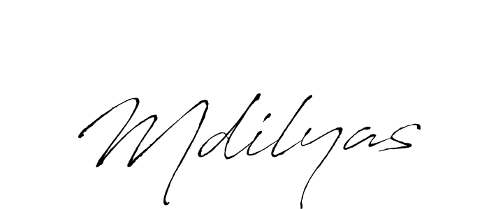 Mdilyas stylish signature style. Best Handwritten Sign (Antro_Vectra) for my name. Handwritten Signature Collection Ideas for my name Mdilyas. Mdilyas signature style 6 images and pictures png