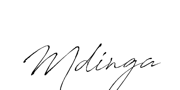 Use a signature maker to create a handwritten signature online. With this signature software, you can design (Antro_Vectra) your own signature for name Mdinga. Mdinga signature style 6 images and pictures png