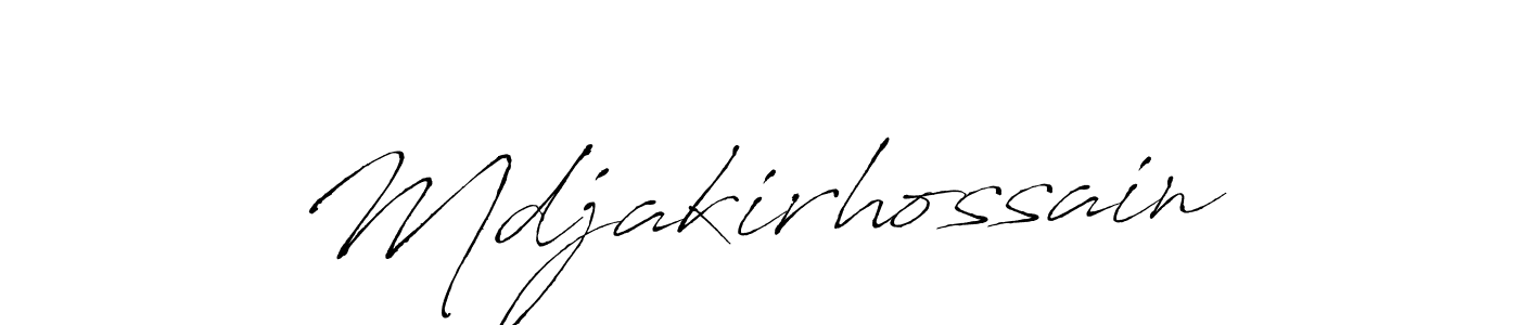 How to make Mdjakirhossain signature? Antro_Vectra is a professional autograph style. Create handwritten signature for Mdjakirhossain name. Mdjakirhossain signature style 6 images and pictures png