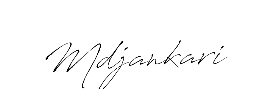 Create a beautiful signature design for name Mdjankari. With this signature (Antro_Vectra) fonts, you can make a handwritten signature for free. Mdjankari signature style 6 images and pictures png