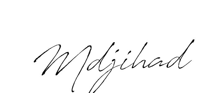 Mdjihad stylish signature style. Best Handwritten Sign (Antro_Vectra) for my name. Handwritten Signature Collection Ideas for my name Mdjihad. Mdjihad signature style 6 images and pictures png