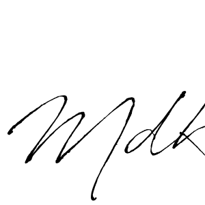 Mdk stylish signature style. Best Handwritten Sign (Antro_Vectra) for my name. Handwritten Signature Collection Ideas for my name Mdk. Mdk signature style 6 images and pictures png