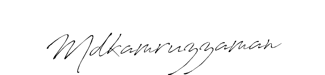 How to make Mdkamruzzaman name signature. Use Antro_Vectra style for creating short signs online. This is the latest handwritten sign. Mdkamruzzaman signature style 6 images and pictures png