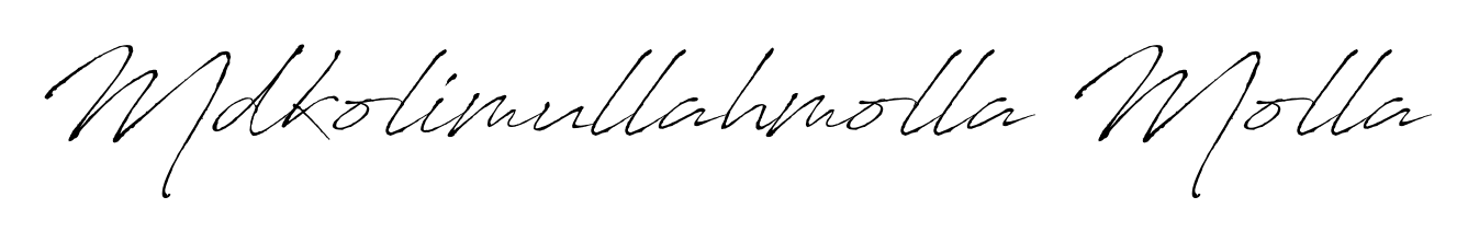 Use a signature maker to create a handwritten signature online. With this signature software, you can design (Antro_Vectra) your own signature for name Mdkolimullahmolla Molla. Mdkolimullahmolla Molla signature style 6 images and pictures png