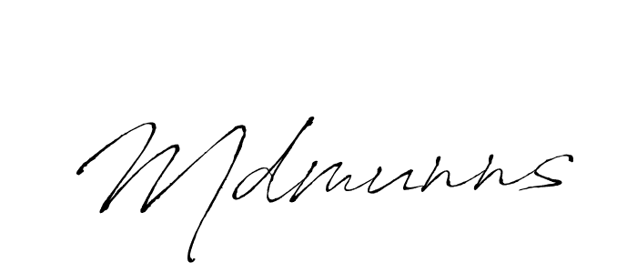 Antro_Vectra is a professional signature style that is perfect for those who want to add a touch of class to their signature. It is also a great choice for those who want to make their signature more unique. Get Mdmunns name to fancy signature for free. Mdmunns signature style 6 images and pictures png