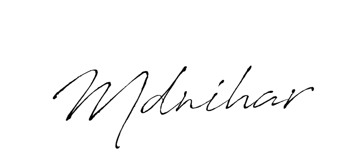 if you are searching for the best signature style for your name Mdnihar. so please give up your signature search. here we have designed multiple signature styles  using Antro_Vectra. Mdnihar signature style 6 images and pictures png