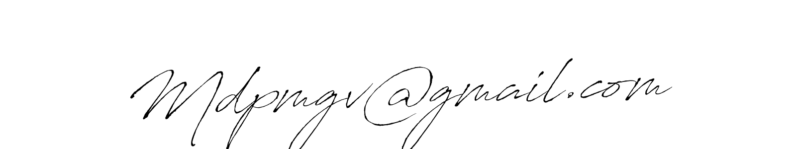 How to make Mdpmgv@gmail.com signature? Antro_Vectra is a professional autograph style. Create handwritten signature for Mdpmgv@gmail.com name. Mdpmgv@gmail.com signature style 6 images and pictures png