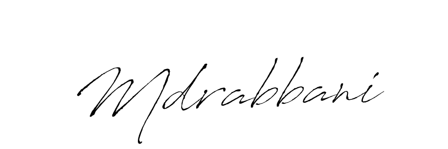 How to make Mdrabbani name signature. Use Antro_Vectra style for creating short signs online. This is the latest handwritten sign. Mdrabbani signature style 6 images and pictures png