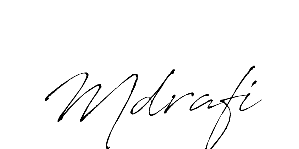 Also we have Mdrafi name is the best signature style. Create professional handwritten signature collection using Antro_Vectra autograph style. Mdrafi signature style 6 images and pictures png