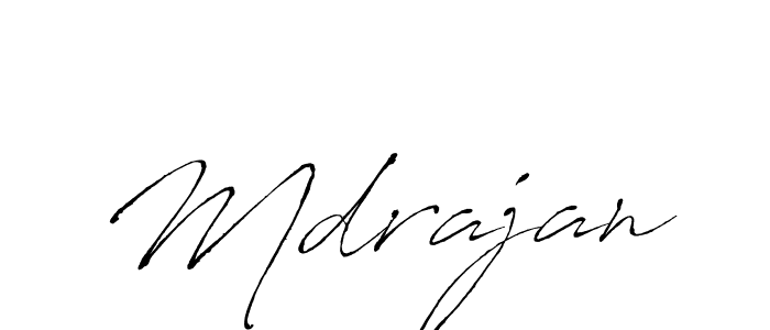 How to make Mdrajan signature? Antro_Vectra is a professional autograph style. Create handwritten signature for Mdrajan name. Mdrajan signature style 6 images and pictures png