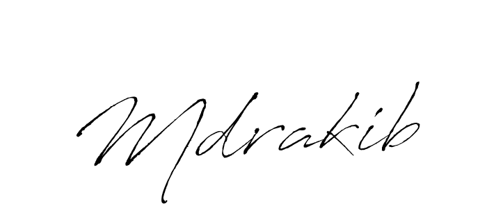 How to make Mdrakib signature? Antro_Vectra is a professional autograph style. Create handwritten signature for Mdrakib name. Mdrakib signature style 6 images and pictures png