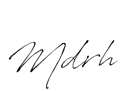 Make a beautiful signature design for name Mdrh. With this signature (Antro_Vectra) style, you can create a handwritten signature for free. Mdrh signature style 6 images and pictures png